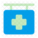 Signo De Hospital Clinica De Salud Junta Icono