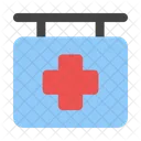 Signo De Hospital Clinica De Salud Junta Icono