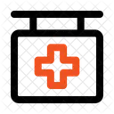 Signo De Hospital Clinica De Salud Junta Icono