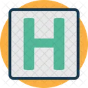 Signo H Hospital Signo De Hospital Icono