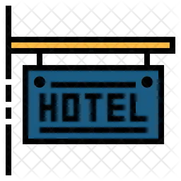 Señal de hotel  Icono