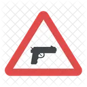 No Pistola Signo Icono