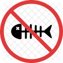 Prohibido Espina De Pescado Pescado Icono