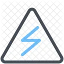 Señal de peligro electrica  Icono