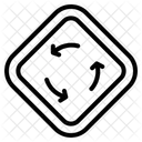 Senal De Rotonda Icono