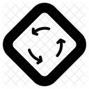 Senal De Rotonda Icono