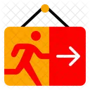 Senal De Salida Icono De Seguridad Salida De Emergencia Icono