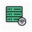 Wifi Servidor Base De Datos Icono