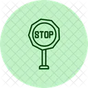 Senal De Stop Pentaglow Icon