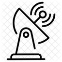 Satelite Internet De Las Cosas Antena Parabolica Icono