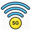 5 G Senales Tecnologia Icono