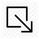 Arrow Corner Minimize Icon