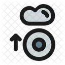 Send Disc To Cloud  Icon