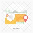 Send Document Paper Icon
