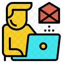 Online Work Email Icon