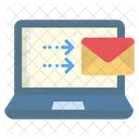 Laptop Send Email Send Mail Icon