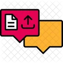Send File Sharing Chat Icon
