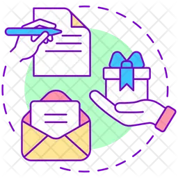 Send handwritten note  Icon