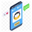 Send Mail Mobile Mail Mobile Message Icon