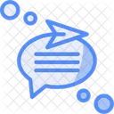 Send Message Transmit Message Dispatch Communication Icon