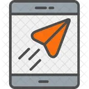 Send Message Online Message Plane Icon