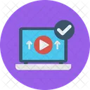 Secure Video Call Cyber Icon
