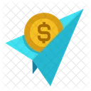 Paper Plane Dollar Icon