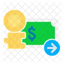 Send Money Coin Collecting Business And Finance Icon