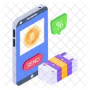 Mobile Money Online Money Banking App Icon