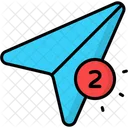 Send Notification Aeroplane Communication Icon