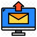 Laptop Mail Upload Icon