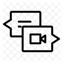 Send Video Chat Bubble Icon
