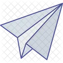 Flugzeugpapier senden  Symbol