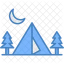 Senderismo Arbol Campamento Icono