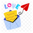 Sending Love Love Letter Love Email Icône