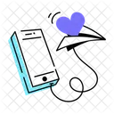 Sending Love Sending Heart Love Message Icon