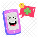 Sending Luck Luck Message Mobile Message Icon