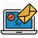 Laptop Email Informing Icon
