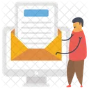 Sending Mail Vector  Icon
