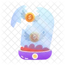 Sending Money Bird Cash Icon
