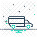 Versand LKW Logistik Symbol