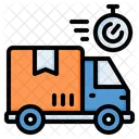 Zeiterfassung Zeittracker LKW Symbol