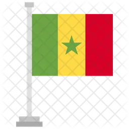 Senegal Flag Ícone