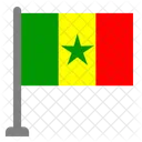 Flag Country Senegal Icon