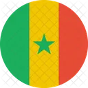 Senegal Bandera Mundo Icono