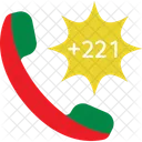 Senegal Country International Code Icon