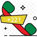 Senegal Country Code Phone Code Icon