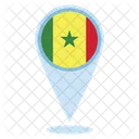 Localização senegal  Ícone