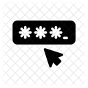 Senha Login Cursor Ícone