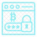 Senha Bitcoin Senha Bloqueio Icon